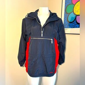 Vintage LL Bean womens Pullover Jacket with Hood Size MP